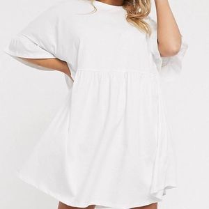 White oversized dress